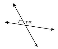 Help me pls !!!

In the figure, two lines intersect to form the angles shown.
What is the value of