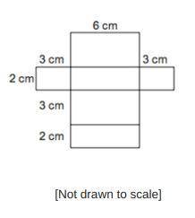 What is the surface area of the geometric figure that can be formed by the net?

o 36 cm²
o 60 cm²
