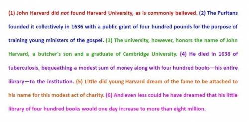 Which sentence would be the best evidence to support the statement John Harvard did not anticipate
