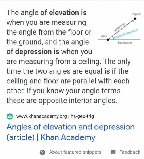 Difference between elevation and depression?