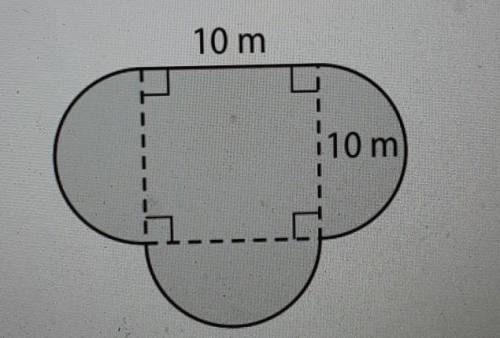 A field is shaped like the figure shown what is the total area ​