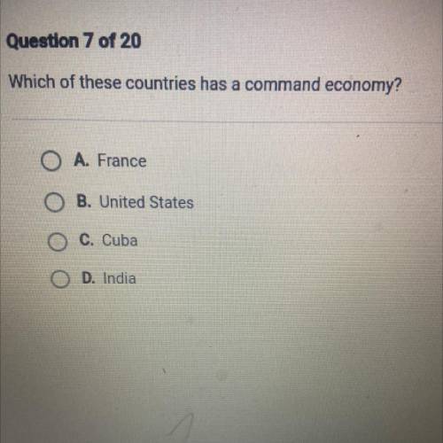 Which of these countries had a command economy