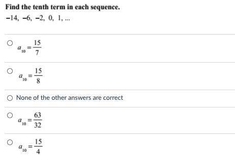 How do you find the tenth term in this sequence