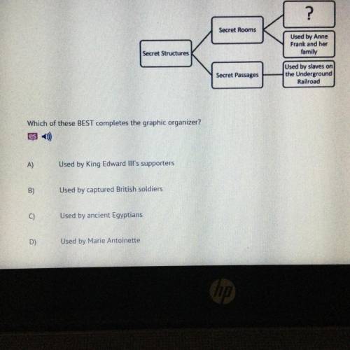 Which of these BEST completes the graphic organizer?( look at the picture)