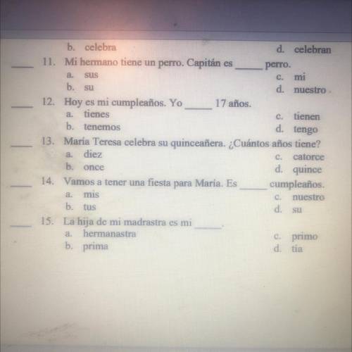 For those fluent in Spanish, please help me with these.