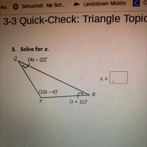 Help me solve for x ?