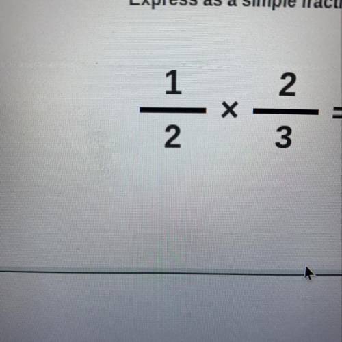 Express as a simple fraction in lowest termsOK​