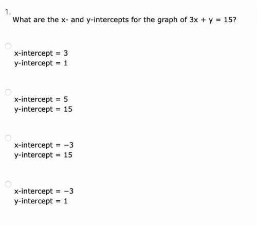 PLEASE HELP!!! Find the x and y-intercepts.