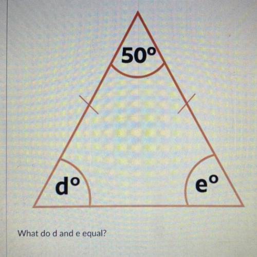 What do d and e equal??