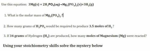 Can someone help me with these three questions!?! It also needs to have work with it!