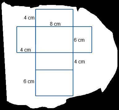 PLSS HELPPP

The net of a rectangular prism is shown below. What is the total surface area of the