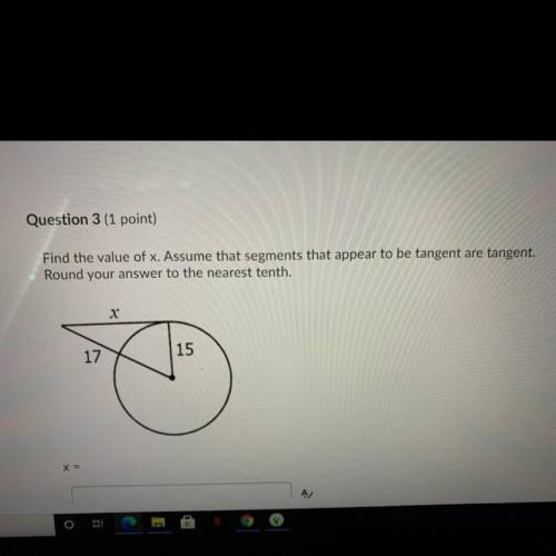 Help please find the value of x.