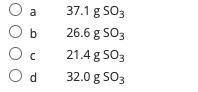 How many grams of SO3 are produced when 20.0 g FeS2 react with 16.0 g O2 according to this balanced