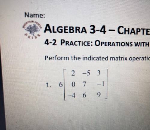 Perform the indicated matrix operations. If the matrix does not exist write impossible