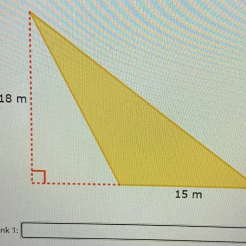 What is the area of the yellow triangle?