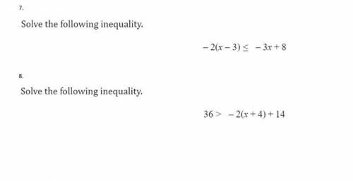 Can I please get help solving these inequalities?