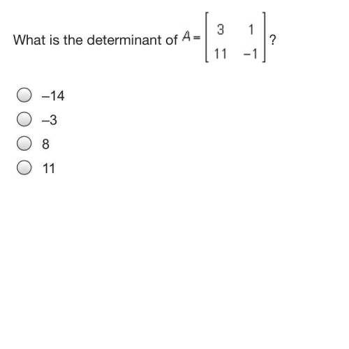 What is the determinant of 
–14
–3
8
11