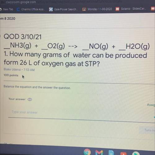 PLEASE HELP ME ITS AN EMERGENCY!!

1. how many grams of water can be produced form 26 L of oxygen