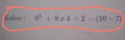 Solve This Problem for algebra​
