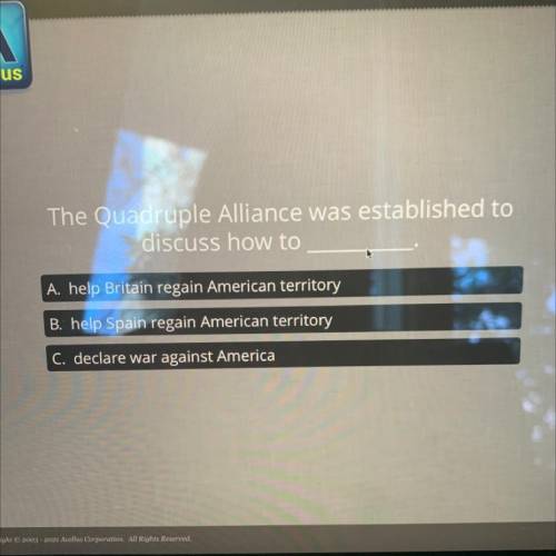 The quadruple alliance was established to discuss how ____