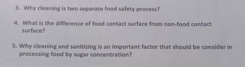 Why cleaning is two separate food safety process?​