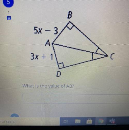 What is the value of AB?