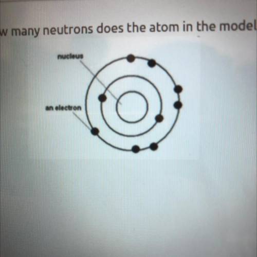 How many neurons does atom in the model shown below have
a.2
b.9
c.10 
d.16