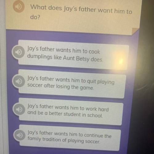 What does jay father want him to do? HELPP