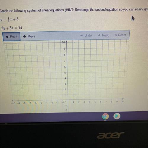 URGENT WILL GIVE BRAINLIEST

Graph the following system of linear equations (HINT: Rearrange the s