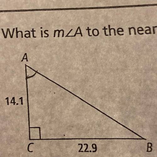 8. What is m A to the nearest tenth?
A
14.1
22.9
B