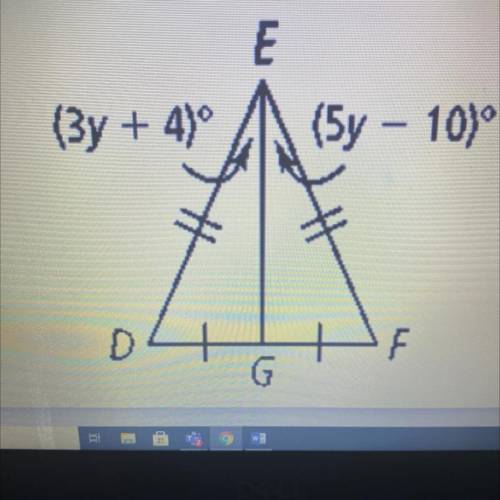 What is the value of angle DEG?