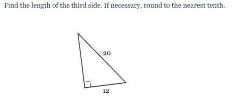 ANSWER ASAP Pythagorean theorem