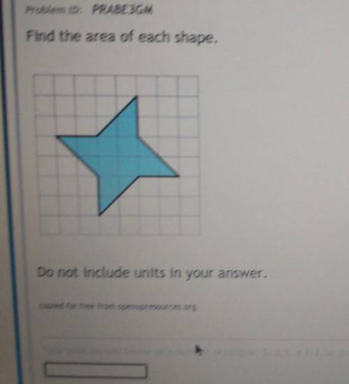 Find the area of each shape. Do not include units in your answer.​