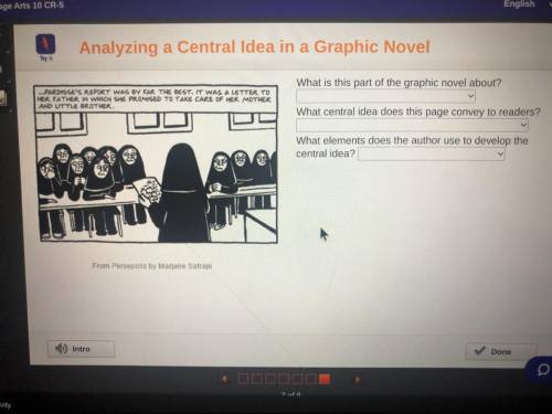 Analyzing a Central Idea in a Graphic Novel

Try it
What is this part of the graphic novel about?