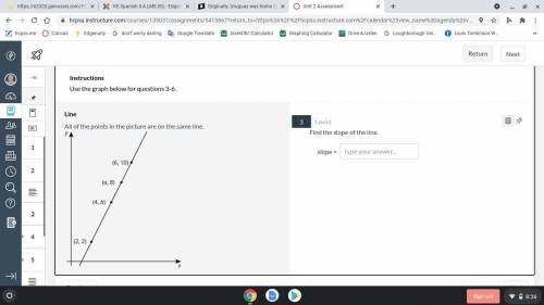 I need help finding the slope , and the value of a and b