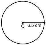 What is the diameter of C?22 cm3.25 cm6.5 cm13 cm
