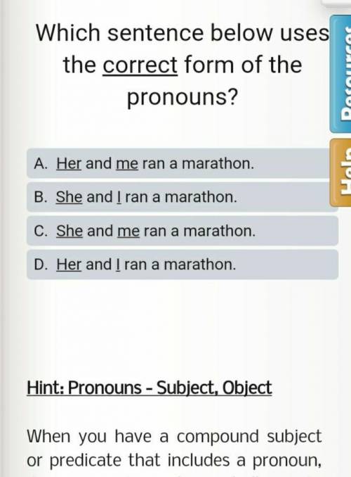 Finding correct pronouns ​