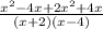 \frac{x^2-4x+2x^2+4x}{(x+2)(x-4)}