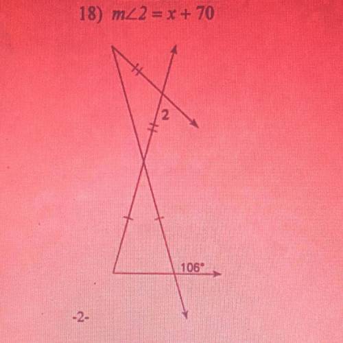 Find the value of x.
please explain how you did it :)