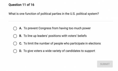 What is one function of political parties in the u.s political system? WILL GIVE BRAINLIST IF YOU A