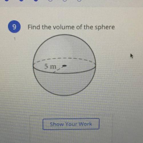 WHATS THE VOLUME OF THIS SPHERE?!?!?