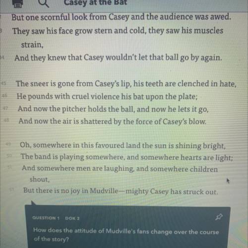 Please help me asap!!

In the poem “Casey at the Bat” What type of irony is presented in the last