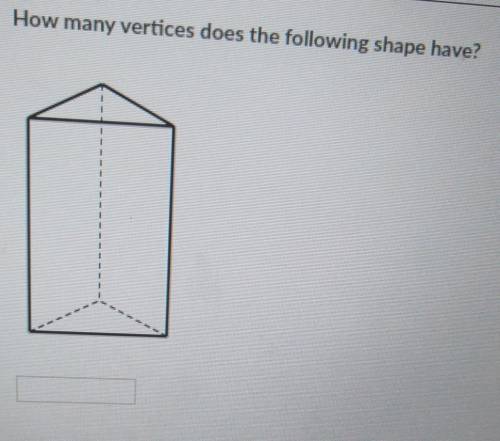 How many vertices does the following shape have​