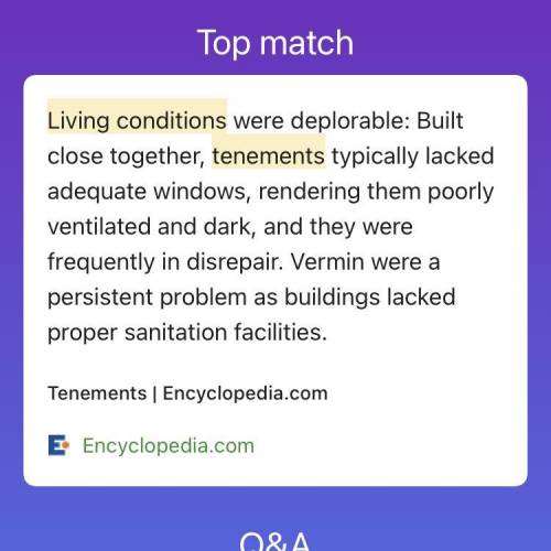 How does the author describe living conditions in the tenements?