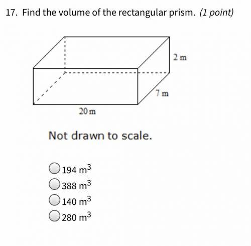 Find the Volume of the rectangular prism
PLEASE ANSWER ASAP