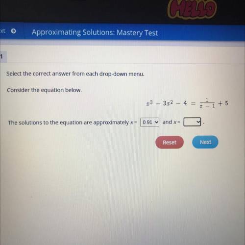 Select The Correct Answer From Each Drop Down Menu Consider The Equation Below X3 3x2 4 2911