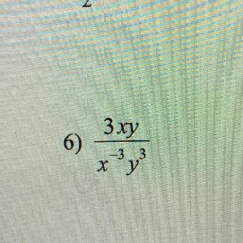 Please help! 
Simplify. Your answer should contain only positive exponents.