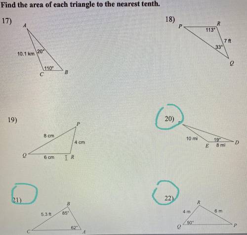 I don't know how to do these 3 circled problems. can you do it step by step?