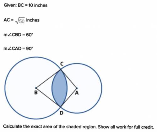 WILL GIVE BRAINLIEST! Please help!!

~Given: BC = 10 inches.AC =  inches.m CBD = 60°m CAD = 90°~Ca
