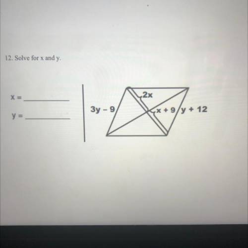 What is x and y please help